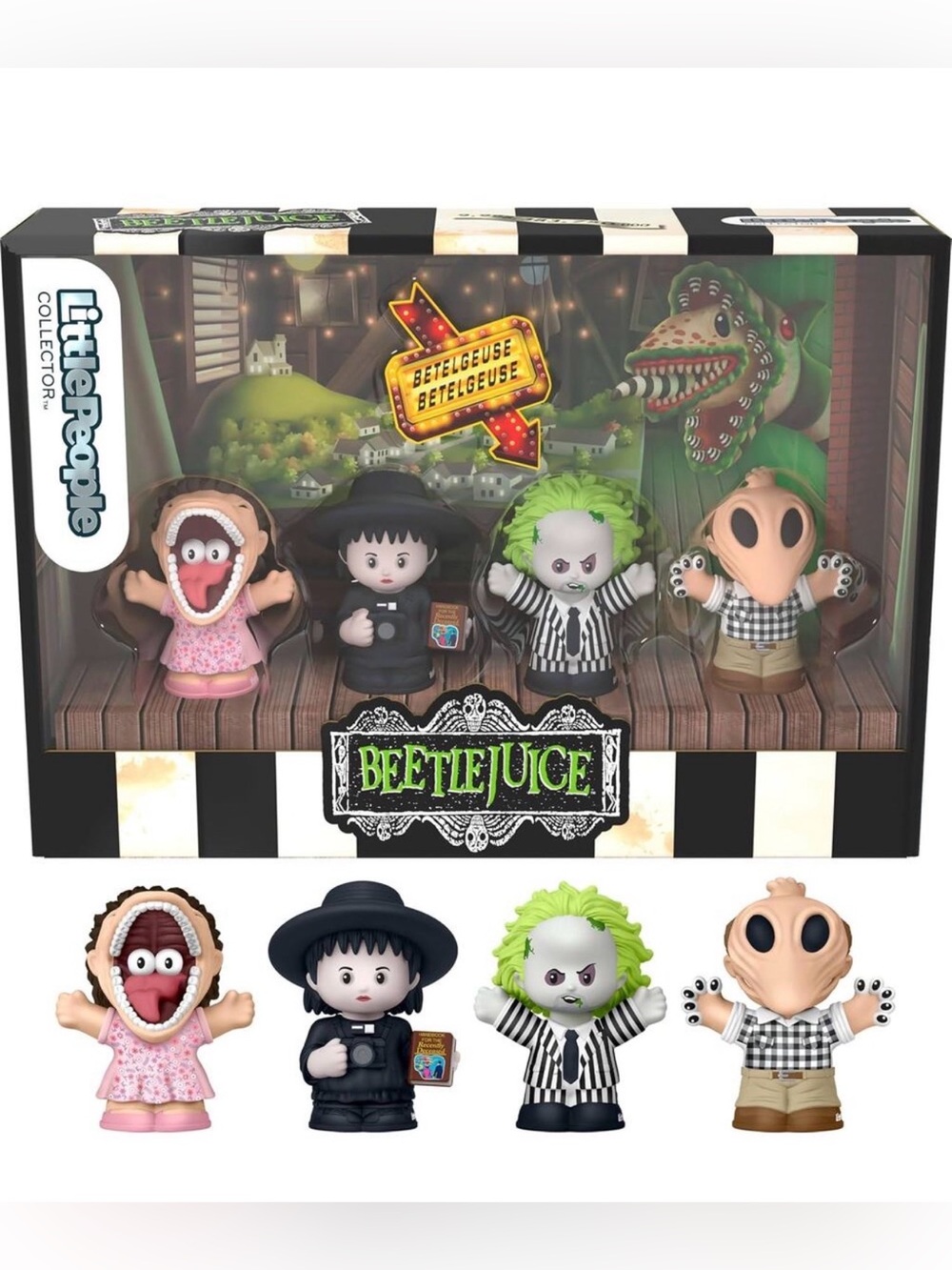 Beetlejuice Special Edition Set for Movie Fans, 4 Character Figures NWT